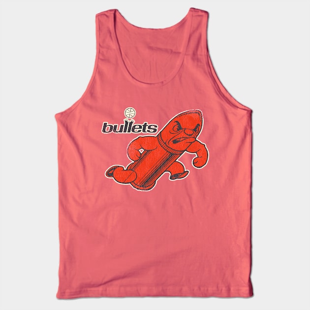 Bullet Man Retro Mascot Tank Top by darklordpug